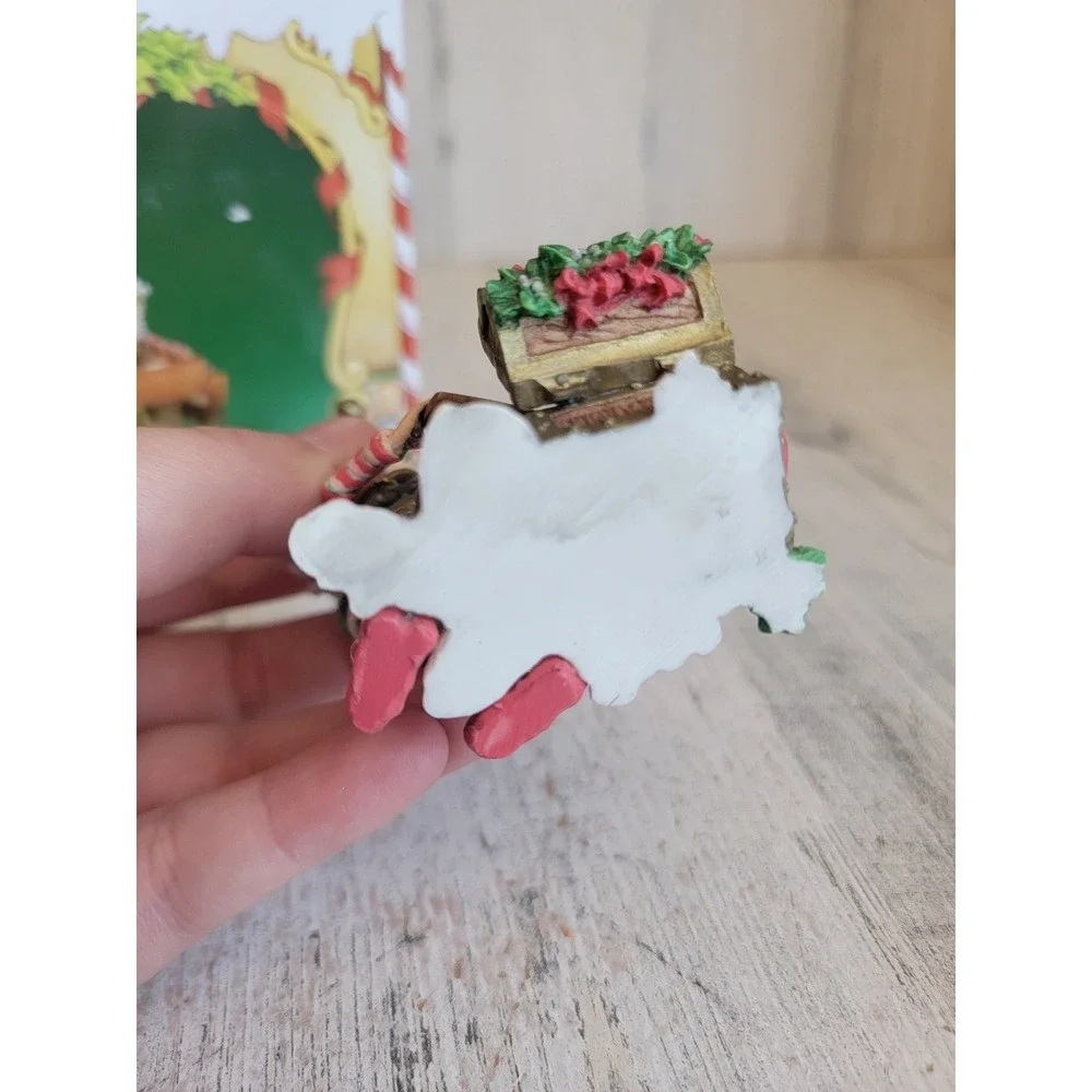 Enesco Mayor mistletoe elf airplane North Pole Village accessory vintage